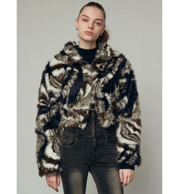 EMODA「2トーンボアブルゾン」|ブルゾン・スタジャン|