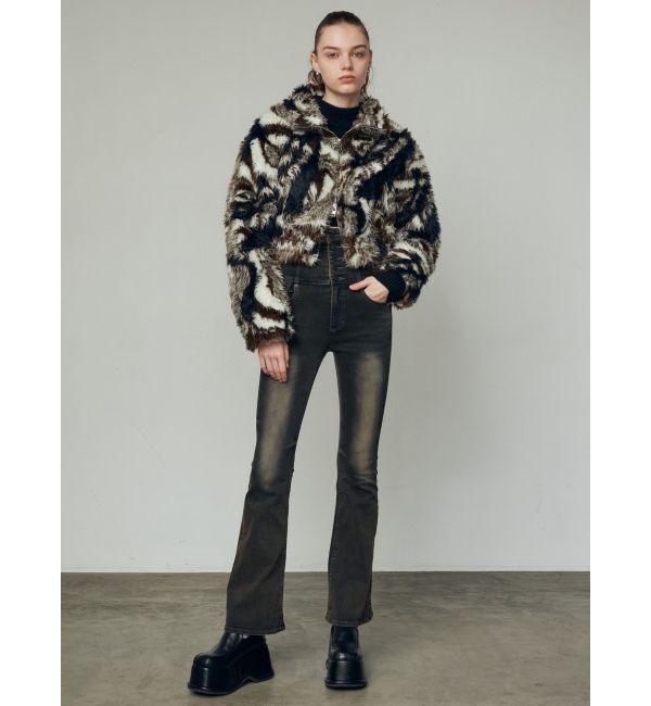 EMODA「2トーンボアブルゾン」|ブルゾン・スタジャン|