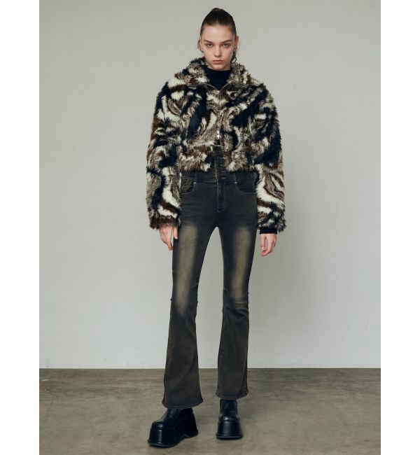 EMODA「2トーンボアブルゾン」|ブルゾン・スタジャン|