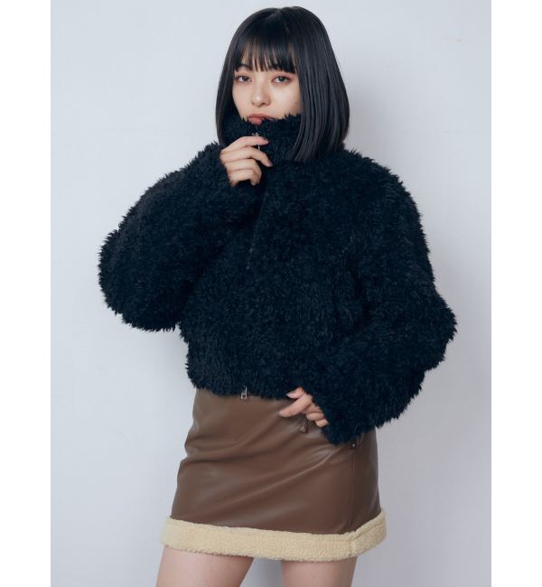 EMODA「2トーンボアブルゾン」|ブルゾン・スタジャン|