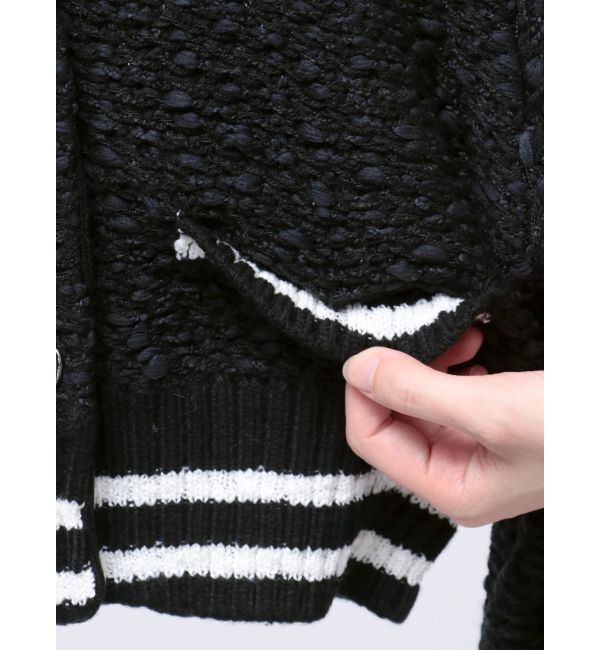 EMODA「テクスチャーミニマルカーデトップ」|カーディガン|