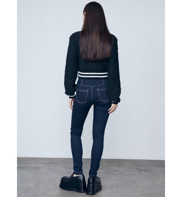 EMODA「テクスチャーミニマルカーデトップ」|カーディガン|