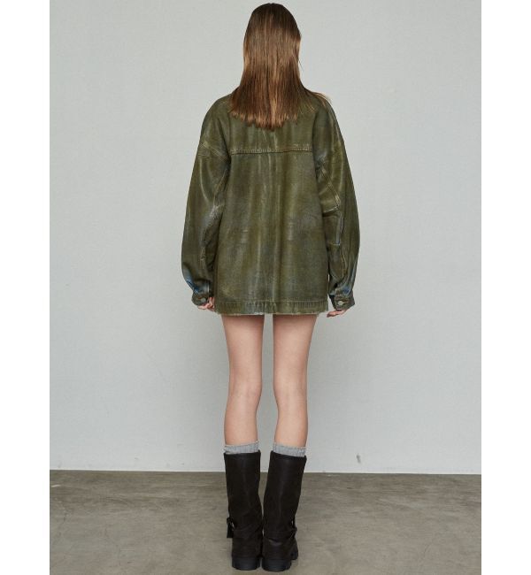 EMODA「ヴィンテージライクオーバーデニムブルゾン」|ブルゾン・スタジャン|