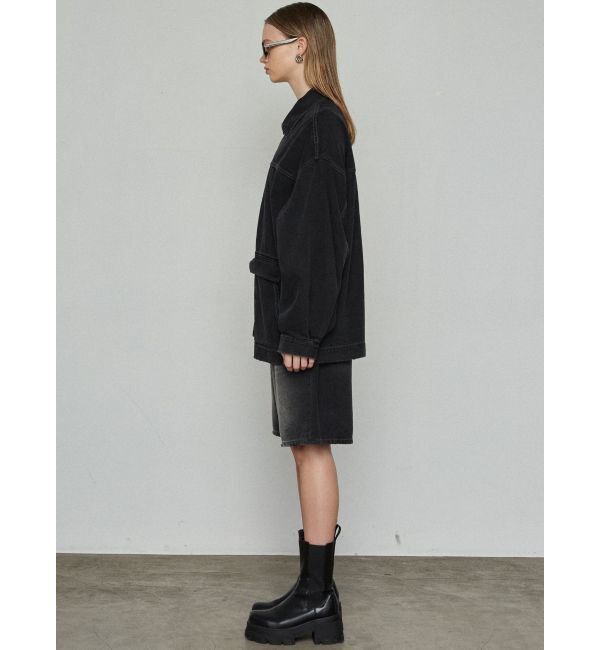 EMODA「ヴィンテージライクオーバーデニムブルゾン」|ブルゾン・スタジャン|