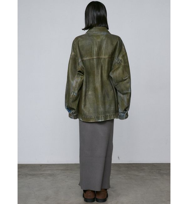 EMODA「ヴィンテージライクオーバーデニムブルゾン」|ブルゾン・スタジャン|