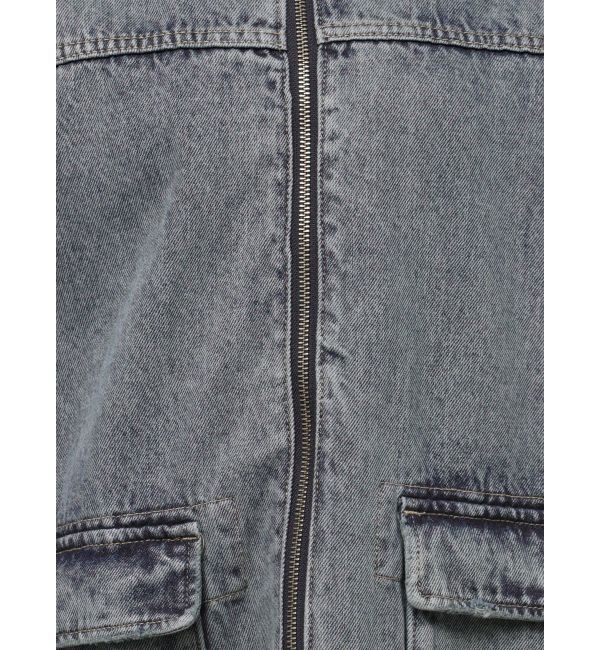 EMODA「ヴィンテージライクオーバーデニムブルゾン」|ブルゾン・スタジャン|