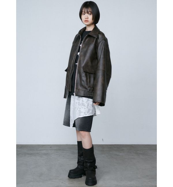 EMODA「ヴィンテージライクデニムハーフパンツ」|デニム|