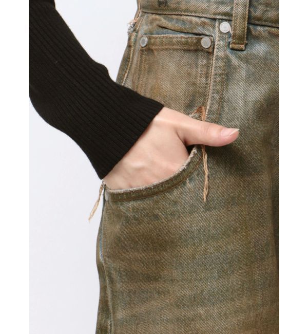 EMODA「ヴィンテージライクデニムハーフパンツ」|デニム|