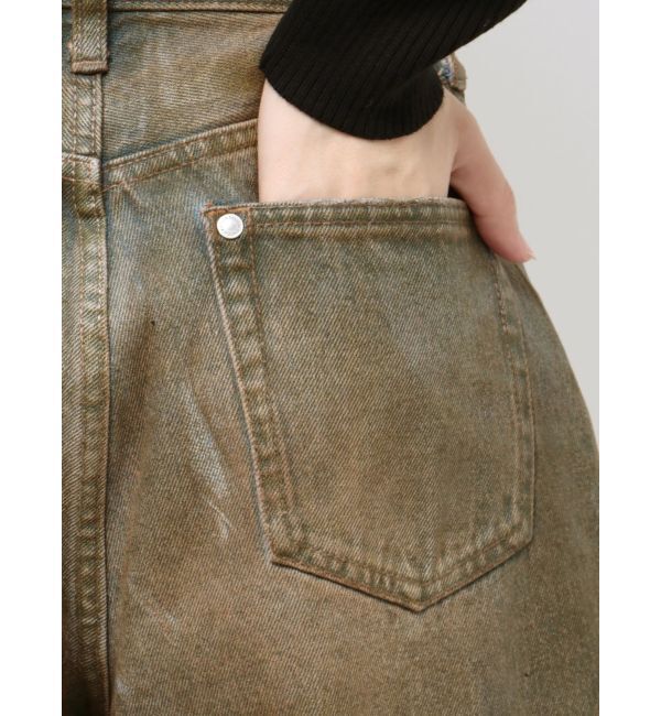 EMODA「ヴィンテージライクデニムハーフパンツ」|デニム|