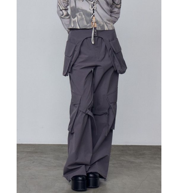 EMODA「レイヤーベルトナイロンフレアパンツ」|その他|