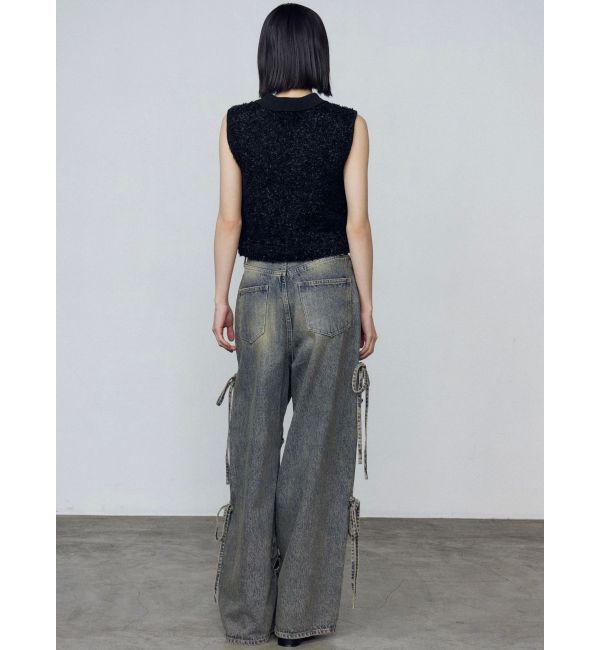 EMODA「カットアウトルーズジーンズ」|デニム|