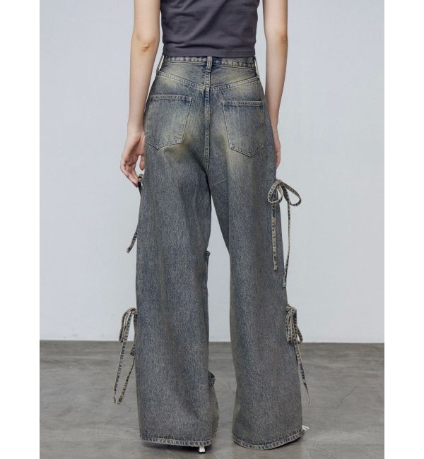 EMODA「カットアウトルーズジーンズ」|デニム|