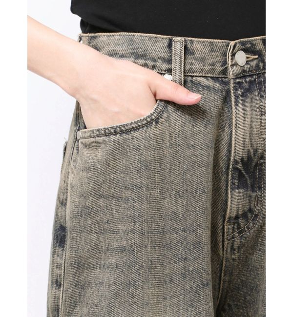 EMODA「カットアウトルーズジーンズ」|デニム|