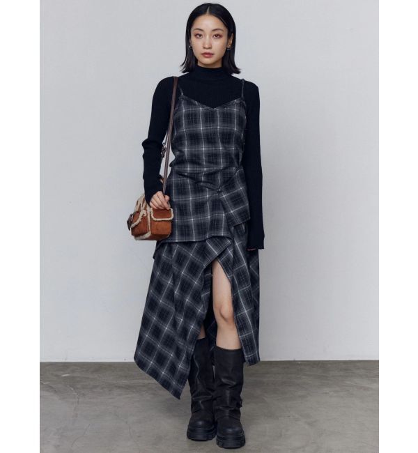 EMODA「スリットフリルマキシワンピース」|ワンピース|