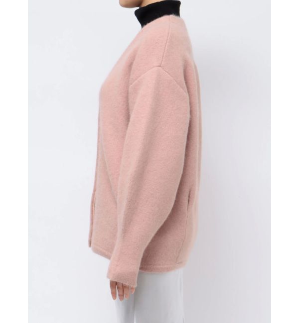 MERCURYDUO「ダブルフェイスコクーンミディニットカーディガン」|カーディガン|