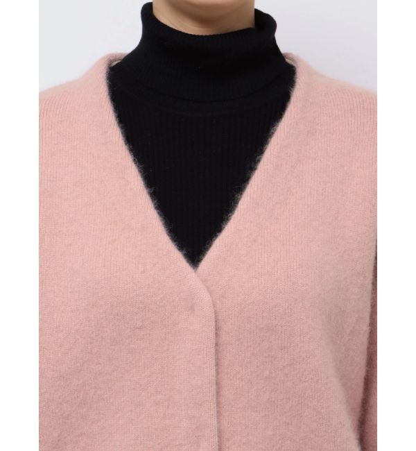 MERCURYDUO「ダブルフェイスコクーンミディニットカーディガン」|カーディガン|