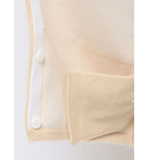 MERCURYDUO「ダブルフェイスコクーンミディニットカーディガン」|カーディガン|