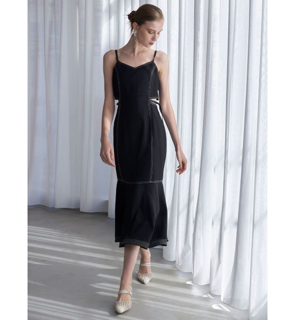 MERCURYDUO「サイドスリットキャミジャンスカ」|ワンピース|