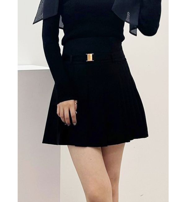 MERCURYDUO「【セットアップ着用可】プリーツミニスカパン」|その他|ブラック