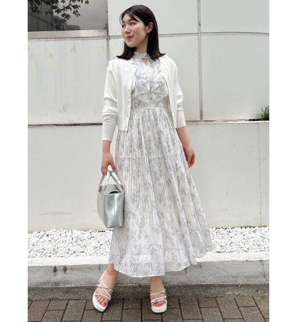 MERCURYDUO「ビジューボタンニットカーディガン」|カーディガン|