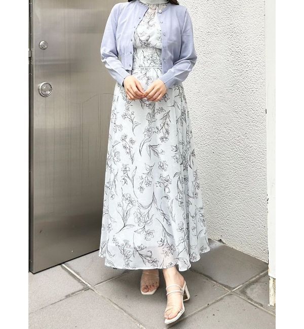 MERCURYDUO「ビジューボタンニットカーディガン」|カーディガン|