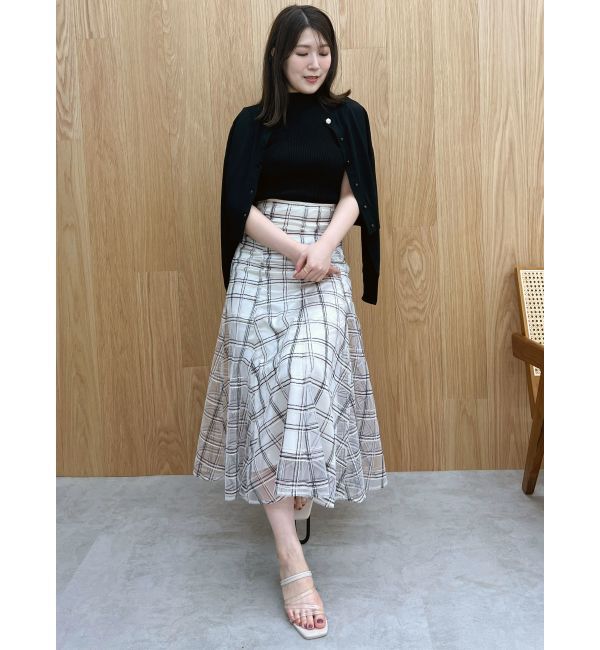 MERCURYDUO「ビジューボタンニットカーディガン」|カーディガン|