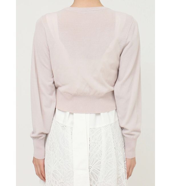 MERCURYDUO「ビジューボタンニットカーディガン」|カーディガン|