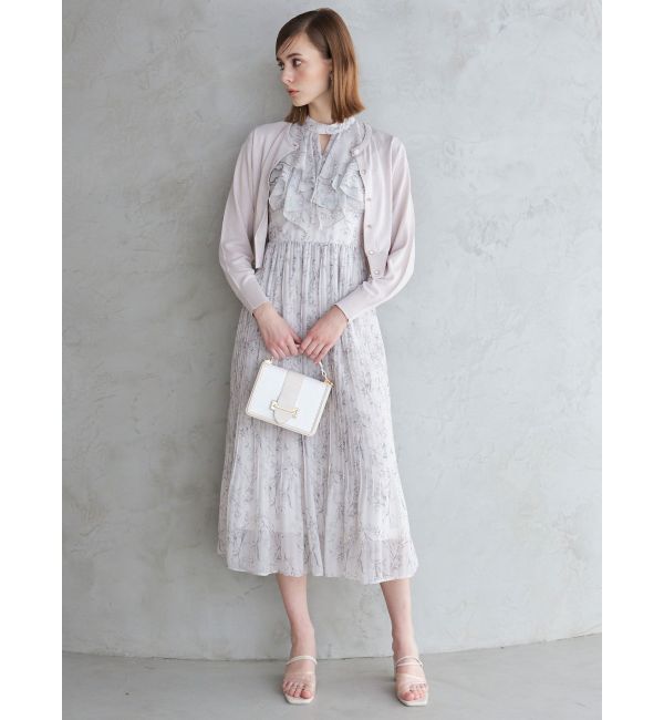 MERCURYDUO「ビジューボタンニットカーディガン」|カーディガン|