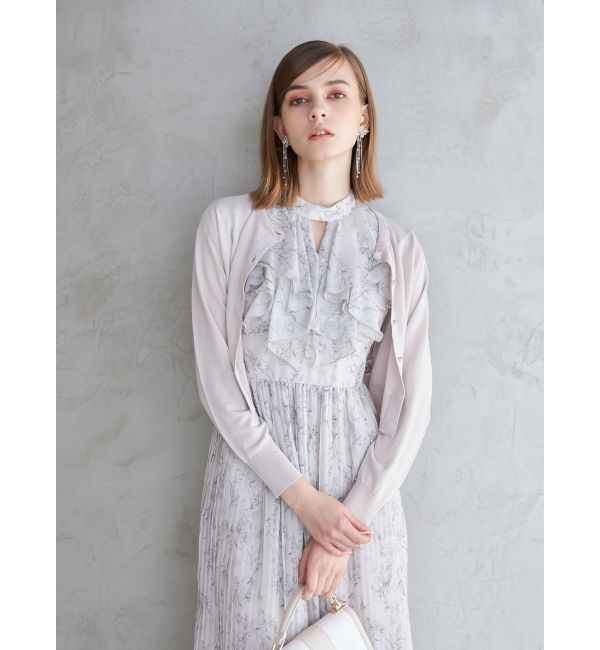 MERCURYDUO「ビジューボタンニットカーディガン」|カーディガン|