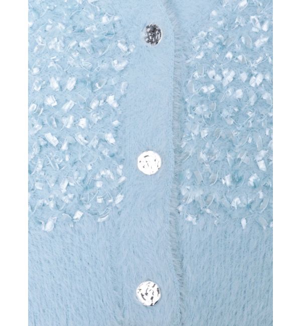 MERCURYDUO「リボンヤーンカーディガン」|カーディガン|