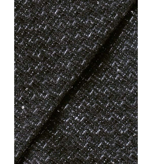 MERCURYDUO「ツイードベルテッドフレアジャンスカ」|ワンピース|