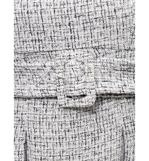 MERCURYDUO「ツイードベルテッドフレアジャンスカ」|ワンピース|