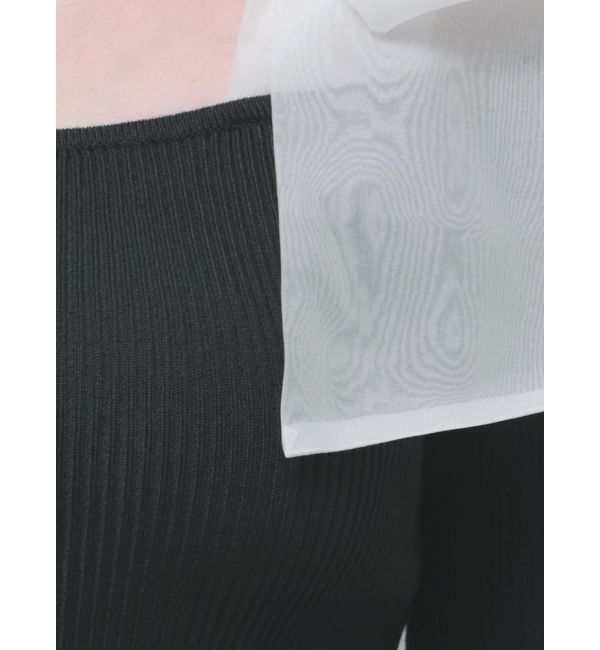 MERCURYDUO「ショルダーリボンロングスリーブニット」|ニット・セーター|