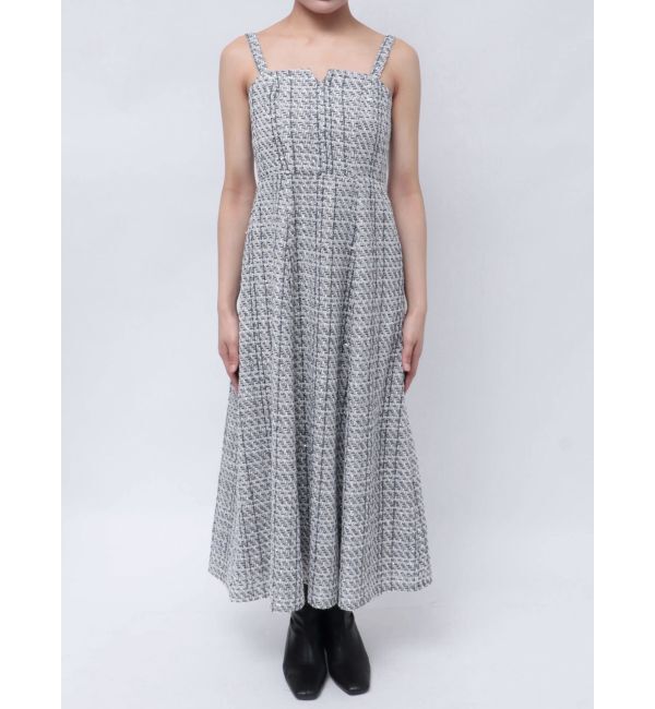 MERCURYDUO「オリジナルツイードジャンスカベアワンピース【セットアップ着用可】」|ワンピース|