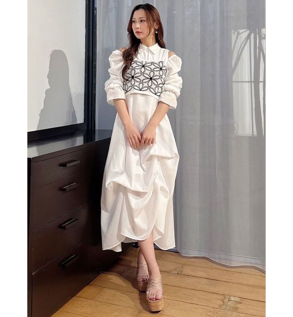 MERCURYDUO「2WAYトランスフォームシャツワンピース」|ワンピース|