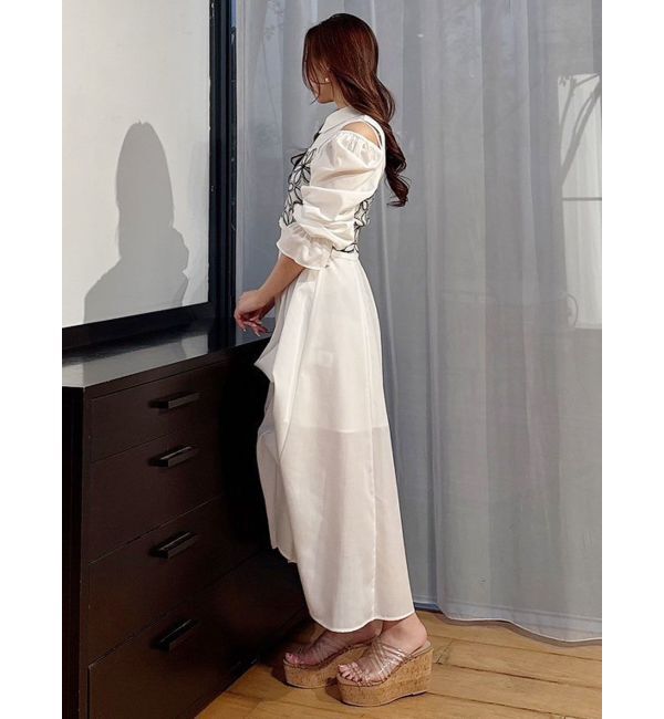 MERCURYDUO「2WAYトランスフォームシャツワンピース」|ワンピース|