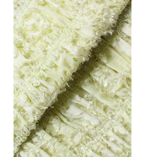 MERCURYDUO「【OUNNOUN】カットジャガード シャーリング ペンシルスカート」|スカート|