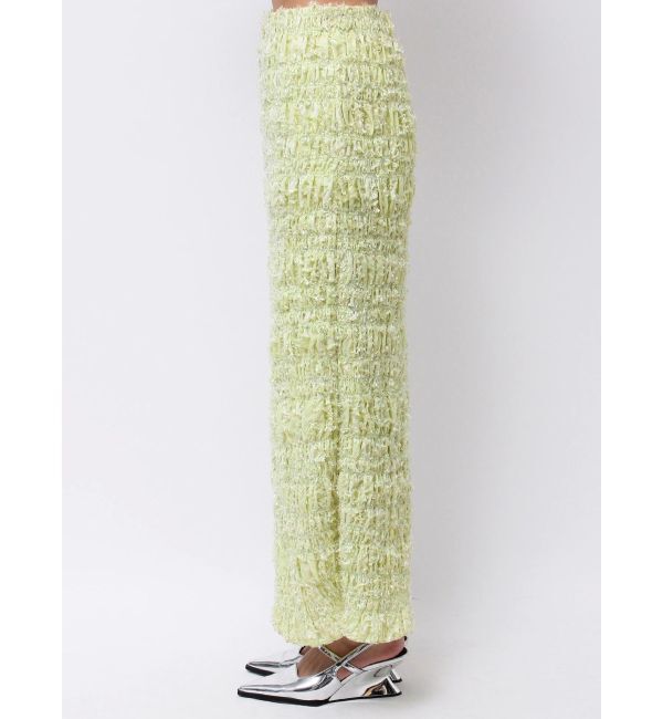 MERCURYDUO「【OUNNOUN】カットジャガード シャーリング ペンシルスカート」|スカート|