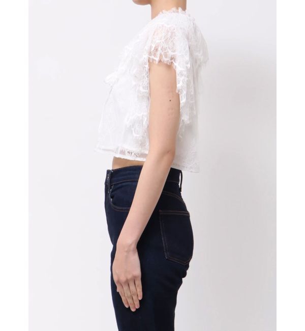 MERCURYDUO「レースクロップドブラウス」|シャツ・ブラウス|