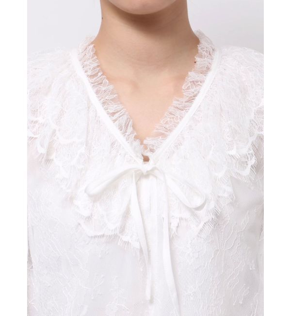 MERCURYDUO「レースクロップドブラウス」|シャツ・ブラウス|