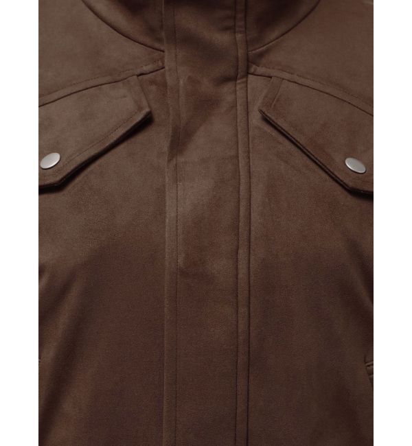 MERCURYDUO「フェイクスエードドロストスリーブブルゾン」|ブルゾン・スタジャン|