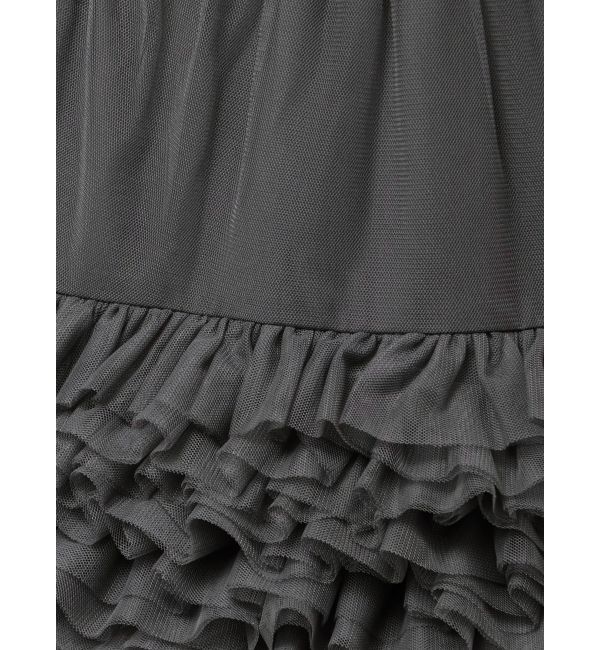 MERCURYDUO「ボリュームチュールティアードミニスカート」|スカート|