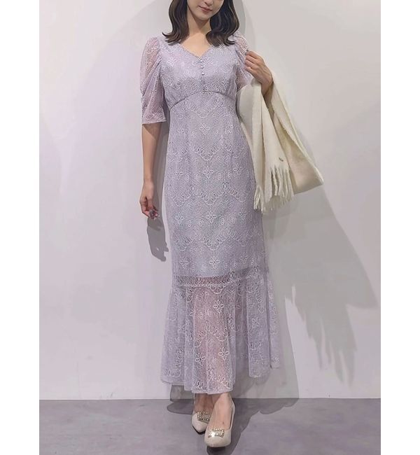 MERCURYDUO「レースナローマーメイドワンピース」|ワンピース|