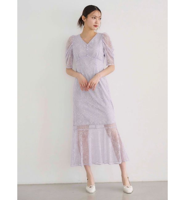 MERCURYDUO「レースナローマーメイドワンピース」|ワンピース|