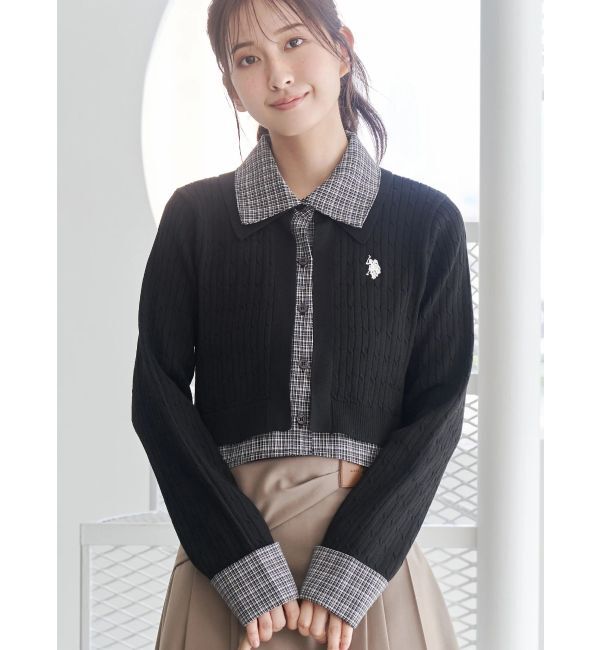 MERCURYDUO「U.S. POLO ASSN.別注アシメプリーツスカパン」|スカート|