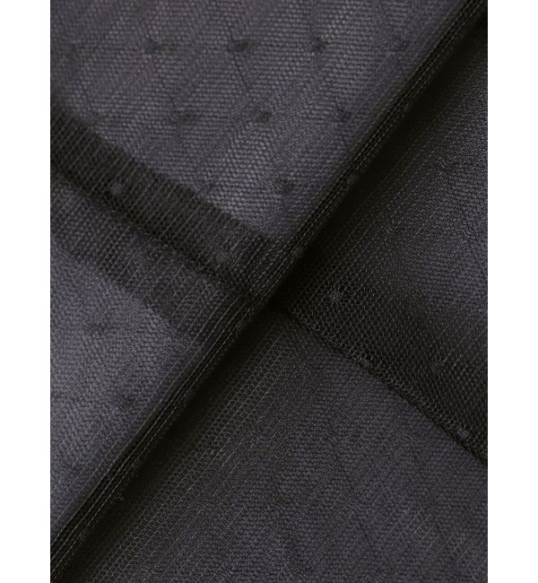 MERCURYDUO「ビットニットドットチュールドッキングワンピース」|ワンピース|