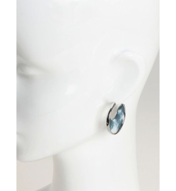 MURUA「マーブルレジンメタルピアス」|ピアス|