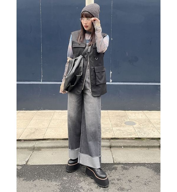 MURUA「ターンアップカットオフデニム」|デニム|