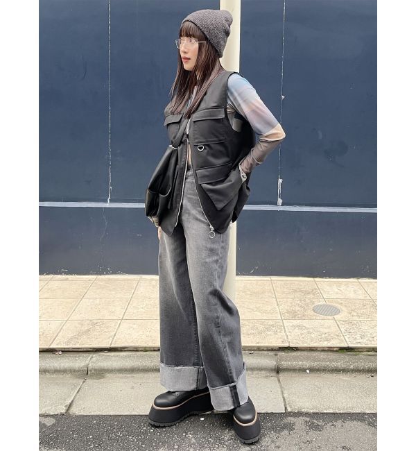 MURUA「ターンアップカットオフデニム」|デニム|