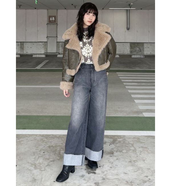 MURUA「ターンアップカットオフデニム」|デニム|